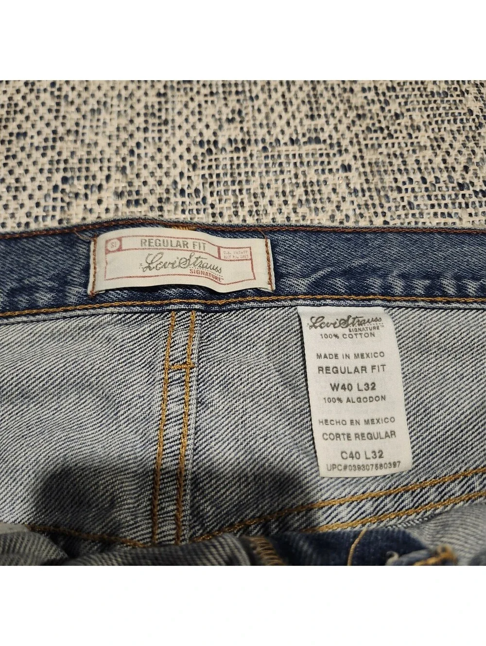 Vtg 2004 Levi's Signature Relaxed Straight Leg Jeans Mens 40x32 Blue Denim Baggy